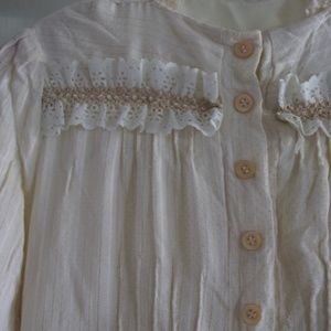 Vintage lacey cream dress